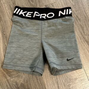 Grey Nike Pro Shorts